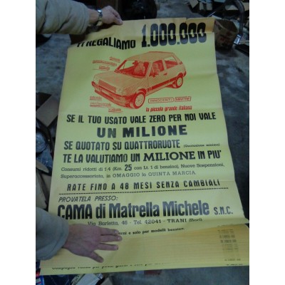 M8136 XX - POSTER PUBBLICITARIO INNOCENTI MINI MINITRE TRE 3 CILINDRI-0