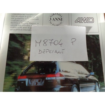 M8704P XX - DEPLIANT  PUBBLICITARIO SUBARU LEGANCY-0