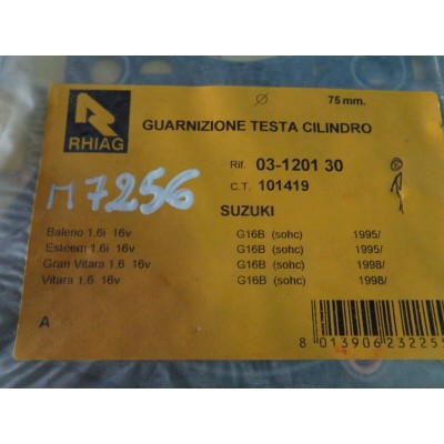 M9256 XX - GUARNIZIONE TESTA TESTATA 03-1201-30 Ø75mm SUZUKI 1.6 VITARA BALENO-0