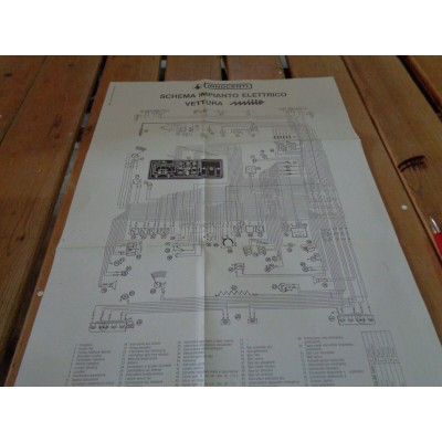 M9492 XX - SCHEMA IMPIANTO ELETTRICO INNOCENTI MINI MILLE