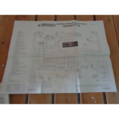 M9493 XX - SCHEMA IMPIANTO ELETTRICO INNOCENTI MINIMATIC SE MINI MATIC