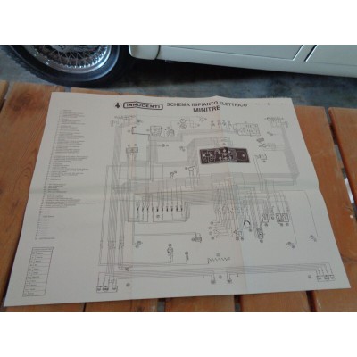 M9495 XX - SCHEMA IMPIANTO ELETTRICO INNOCENTI MINITRE