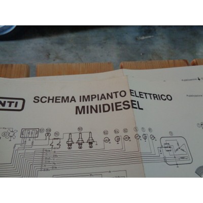 M9498 XX - SCHEMA IMPIANTO ELETTRICO INNOCENTI MINI DIESEL-0