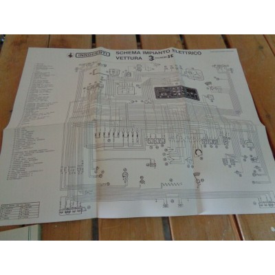 M9503 XX - SCHEMA IMPIANTO ELETTRICO INNOCENTI MINI 990 DIESEL