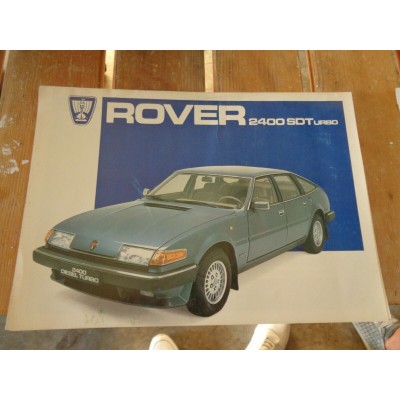 M9534 XX - DEPLIANT BROCHURE ROVER 2400 SD1 SDT TURBO