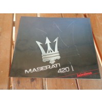 M9538 XX - DEPLIANT BROCHURE maserati 420 I INIEZIONE