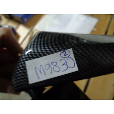 M9830 - SPECCHIETTO RETROVISORE PER MOTO SCOOTER CARBON LOOK - FINTO CARBONIO-1