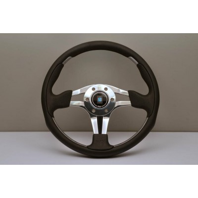 VOLANTE NARDI - PELLE TRAFORATA RAZZE LUCIDE INSERTI ABS - Ø 350mm 6313.35.3071