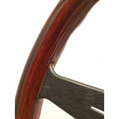 VOLANTE NARDI - legno di mogano razze NERE ANODIZZATE - Ø 360mm 5062.36.2000-0