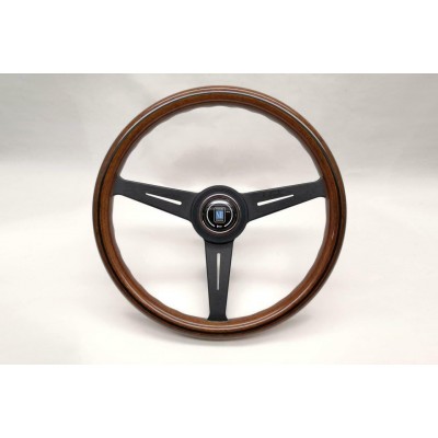 VOLANTE NARDI - legno di mogano razze NERE ANODIZZATE - Ø 360mm 5062.36.2000